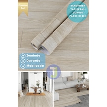 Technojet Kendinden Yapışkanlı Dokulu Parke Desen Premium Zemin Mutfak Duvar Dolapkaplama 60cmx300cm