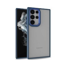 Zore Galaxy S22 Ultra Uyumlu Nvth Flora Kılıf-mavi