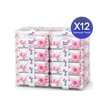 Biolly Pink Rose Islak Mendil 100 Yaprak 12'li Paket 12'li Set