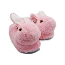 Mergenshoes Unisex Hayvanlı Tavşanlı Panduf Pembe Pembe