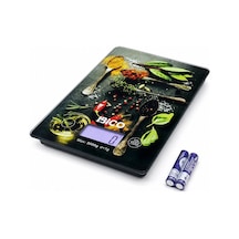 Cam Mutfak Tartısı Terazi Lcd Ekran 5kg/1gr Pilli Gr/oz/ml/ıb Ölçüm İ11-028 5468 Çok Renkli