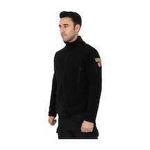 Kordak Erkek Siyah Taktik Polar Hırka - Outdoor Polis Poları (547422914)
