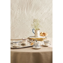 Emsan Estrella New Bone 6 Kişilik Kahve Fincan Takımı 90 ML Lacivert