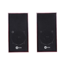 Lenovo Lecoo Ds105 6w Ahşap Gövdeli Masaüstü Stereo Hoparlör - Usb + 3.5mm Jack Girişli Pc Hoparlörü