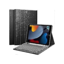 İpad 9. Nesil 2021/ipad 8. Nesil 2020/ipad 7. Nesil 2019 10,2 İnç İçin Klavye - Kablosuz Bluetooth Aze