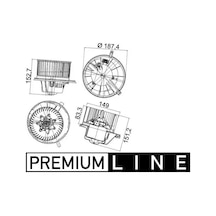 Vw Jetta 3 Kalorifer Motoru 1.9 Tdi 2006-2011 Mahle Ab148000p