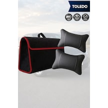Toledo Uyumlu Bagaj Çantası Siyah Renk Koltuk Yastığı Lüks Model