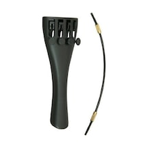 Wittner 915161 Hafif Alaşımlı Keman Kuyruğu Eğitim - Çocuk Boyu Yedek Parça Ultra Hafif Alüminyum Alaşım, Entegre 4 Adet Fix Hassas Akort Vidası Uyum: 1/16 Boy Kemanlar İçin Özel