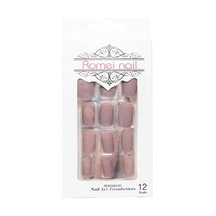 Pazarız Nail Takma Tırnak 12'li - Mat Toz Pembe