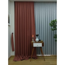 Evdepo Home Keten Kiremit Fon Perde Tek Kanat (518568828) Kiremit