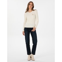 Pierre Cardin Kadın Koyu Mavi Pantolon Jean 50308408-vr032 Koyu Mavi