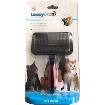 Luxury Paws Plastik Sap Otomatik Temizleyicili Köpek Fırçası Larg