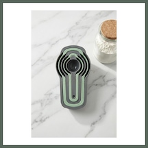 Bezos 5'li Ölçekli Ölçü Kaşığı Ve Kabı Seti 8 Cm X 14,5 Cm X 3,5 Cm Bzstk Çok Renkli