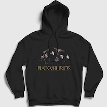 Presmono Unisex Band Black Veil Brides Kapüşonlu Sweatshirt Siyah