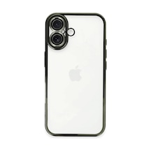 Apple iPhone Uyumlu 16 Plus Kılıf Razer Lensli Silikon - Yeşil -