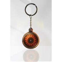 Mandala Ahşap Anahtarlık Tek Ebat N11.3306