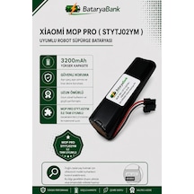 Bataryabank Mi Robot Vacuum Mop Pro Stytj02ym Uyumlu Robot Süpürge Bataryası 14.4v 3200mah Li-ion Yedek Pil