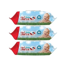 Baby Turco Islak Havlu Mendil 90Lı X 3 Adet