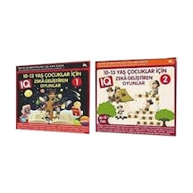 10 - 11 - 12 - 13 Yaş ve Üstü Çocuklar İçin IQ Zeka Geliştiren Akıl Oyunları Seti - 2 Kitap Takım - Bahar Çelik - Ekinoks
