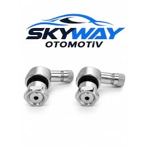 Motosiklet Krom Açılı Sibop Seti 2 Adet 11,5 Mm