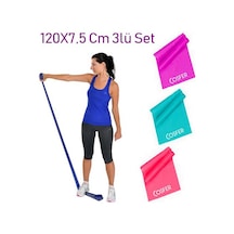 3 Lü Pilates Band Pilates 120X7.5Cm Banatı Plates Bant Pilates La