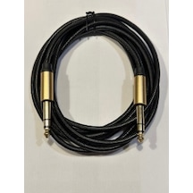 3 Metre 6.3 Mm Stereo Kablo 3 Metre Amfi Kablosu 3 Metre Gitar Saz Kablosu