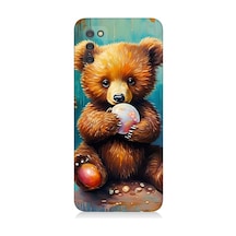 Samsung Galaxy A02s Uyumlu Ayıcık Ve Top Desenli Silikon Kılıf