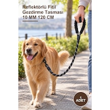 1 Adet Reflektörlü Fitil Gezdirme Tasması 10 Mm 120 Cm Metal