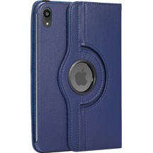 İpad 10/11 10.9 A16 Koyu Mavi Bluetooth Klavye Döner Standlı Kılıf