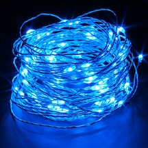 Mavi Pilli Işık 10 Metre Pilli Mavi Led Işık Mavi Işık Noel Işığı Yılbaşı Işığı Yılbaşı Ağacı Işığı