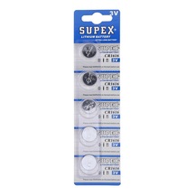 Cr1616 1616 Boy Lityum Düğme Pil, 3 Volt, 5 Li Kart