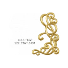 Ütü İle Yapışan Altın İşlemeli Motif Patch En :7.5 Cm Boy:11.5 Cm 1 Adet - 691780449 Diğer