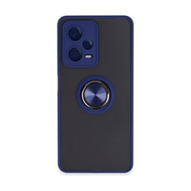 Newface - 281 - Xiaomi Redmi Note 12 5g Kılıf Montreal Yüzüklü Silikon Kapak - Shopılke - - Lacivert