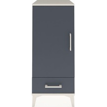 Hyperion Komodin 2 Raflı Tek Çekmeceli Tek Kapaklı 44x44x106 Aytaşı-antrasit Aytası