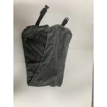 Gaojunshop01 Ayarlanabilir Doldurulabilir Seyahat Boyun Yastığı Gri Taşınabilir Katlanır Yumuşak