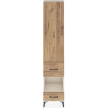 Arges Dolap 3 Raflı 2 Çekmeceli Tek Askılı 44x30x221 Aytaşı-çam Aytaşı