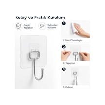 Yapışkanlı Askılık Krom Kaplama, Delmeden Montajlı Banyo Ve Mutfak Askısı, Şeffaf Yapışkan Tabanlı Metal Askı, Havlu Bez Anahtar Askılığı 3 Adet Gönderilmektedir