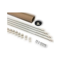 Aboowe Briz Çubuğu 40 - 60 CM 4'lü Paket Alüminyum Kapı Pencere Perde