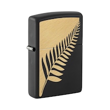 Zippo Palm Leaf - Palmiye Yaprağı Dizayn Çakmak Siyah