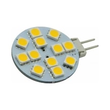 G4 Led Ampul 12 Volt Yuvarlak Iğne Bacak Beyaz Yuvarlak Tekne Le Beyaz