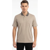 Raymons Erkek Büyük Beden Polo Yaka Cepli Kısa Kollu Tişört T6275 Bgl-st05556 Bej