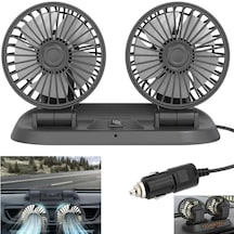 Powermaster Fan10 Mini 12 Volt Dc Çakmaklıklı Numaratörlü Plastik 2'li Araç Vantilatör 12V