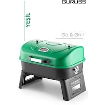 Guruss Go & Grill Barbekü Mangal Yeşil Model:grs34