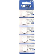 Supex Cr1632 3v Lityum Düğme Pil 5'li Kart