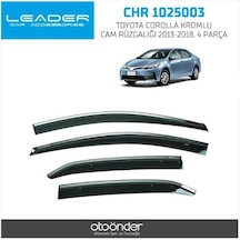 Kromlu Cam Rüzgarlığı Toyota Corolla 2013-2018 4 Parça 1 Tk