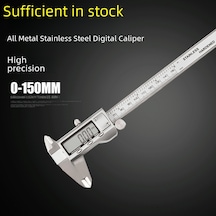 Kosona Endüstriyel 0-150mm/200mm Hassas Dijital Çubuk Ölçer, Paslanmaz Çelik, Ce Onaylı, Stokta, Kesin Ölçü İçin Dijital Ekran