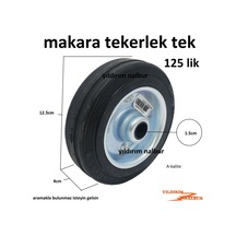 125 Lik Yük Arabası Makara Teker Dolgu Lastik Sanayi Ağır Tekeri
