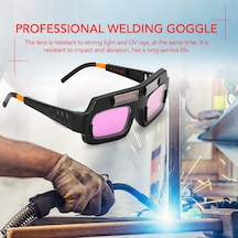 Jokmae Pro Güneş Enerjili Kaynak Gözlüğü - Uv Koruma, Otomatik Kararma, Rahat