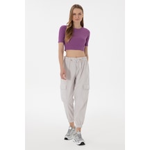 U.S. Polo Assn. Kadın Açık Gri Jogger Fit Kanvas Pantolon 50300356-VR001 U.S. Polo Assn. Kadın Açık Gri Jogger Fit Kanvas Pantolon 50300356-VR001