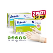 Pudralı Lateks Latex Muayene Eldiveni Tek Kullanımlık S Beden 2 Paket